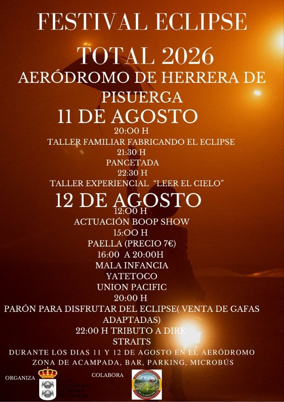 Festival Eclipse Total 2026 — Herrera de Pisuerga
